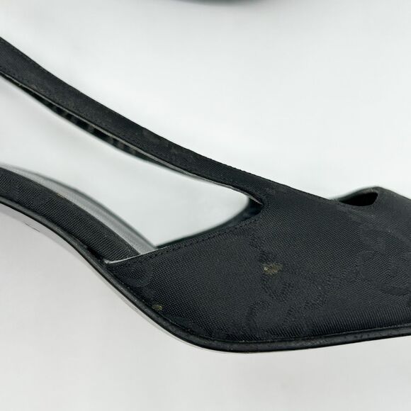 Gucci GG Supreme Square Toe Pumps Heels EU 38.5 US 8.5 - Picture 7 of 12